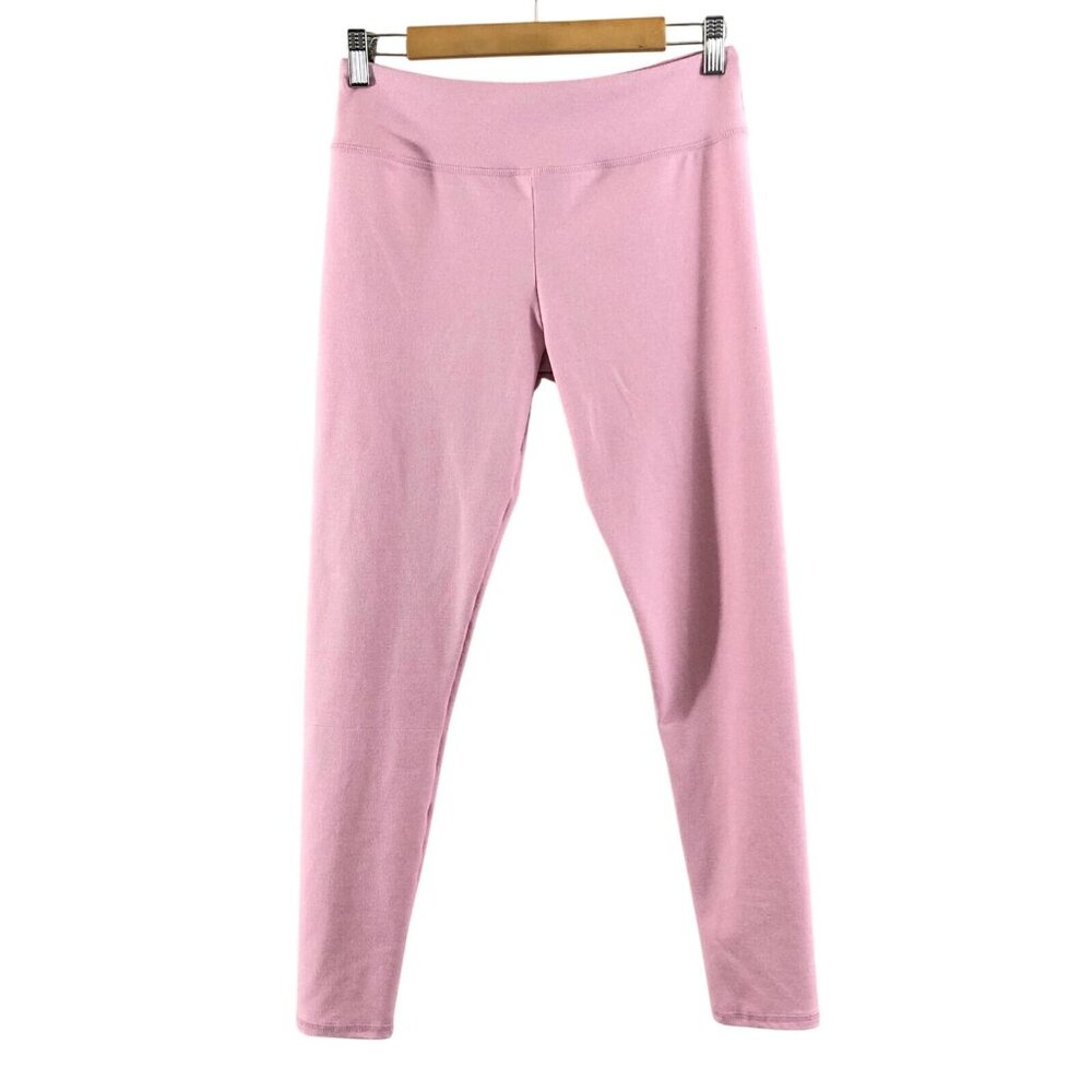 Jala Womens Leggings Gathered Heathered Pink Size L